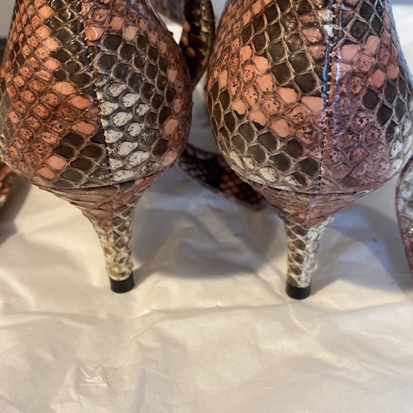 Alexandre Birman snake, skin, animal, print with tie around ankle - Picture 6 of 10